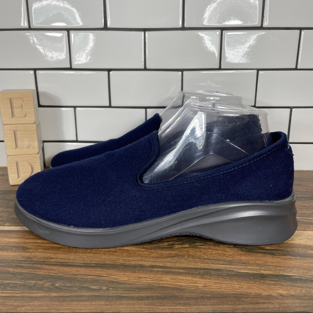 JSport by Jambu Loon Wool Women's Size 9 Shoes Blue Slip On Comfort Loafer Flat